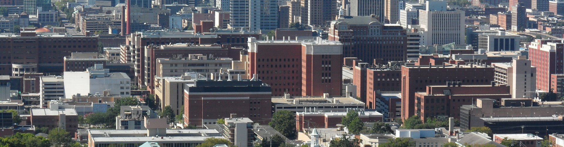 Luxury limousine in Birmingham city centre