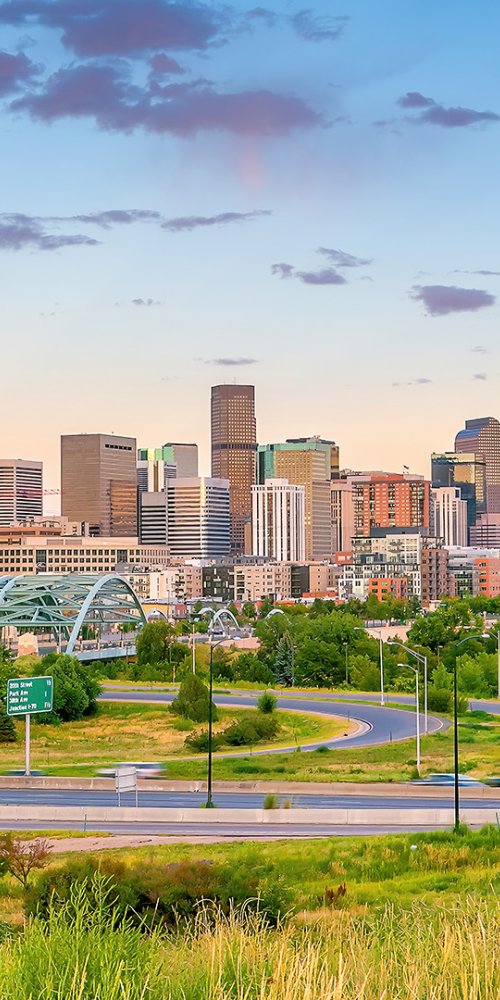 Luxury chauffeur driving in Denver