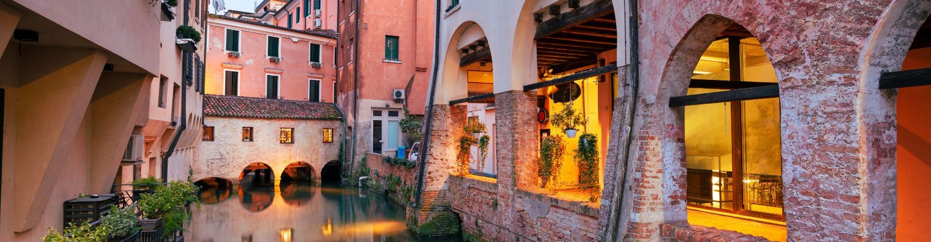 Sunset luxury limousine in Treviso