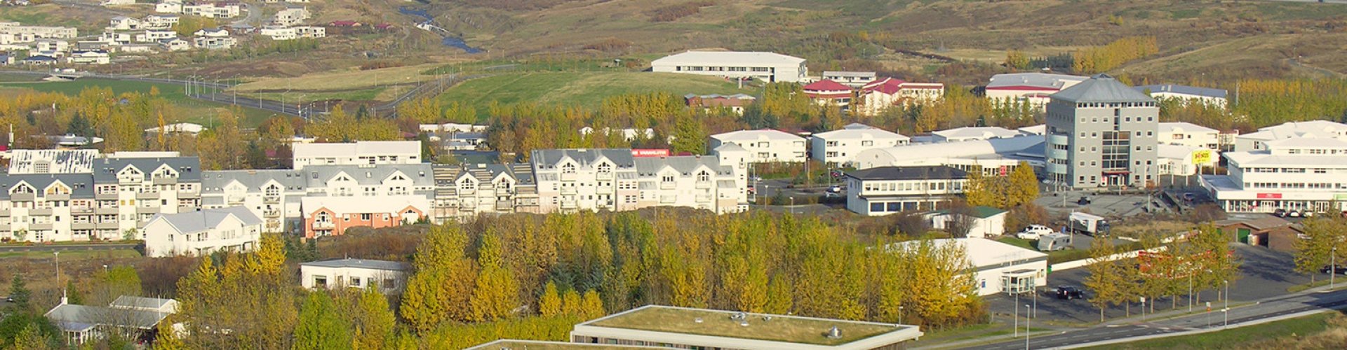 Luxury limousine in Mosfellsbær at sunset